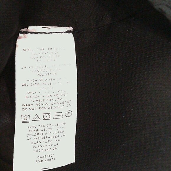 Loft - Black Swiss Dot Long Sleeve High Neck Blouse - XS - Picture 8 of 8